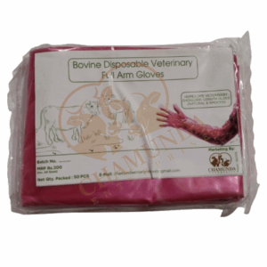 Full Length Vet. Hand Gloves Pink L.D Pack Of 50 pcs